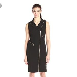 CALVIN KLEIN MOTO STYLE DRESS.
